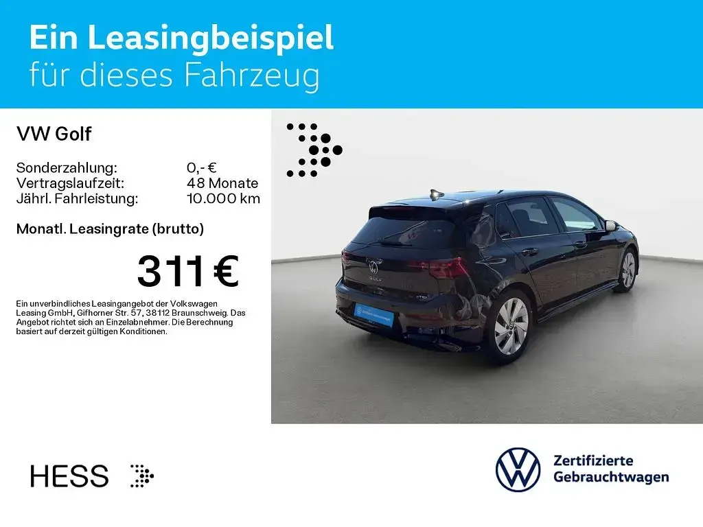 Gebraucht VW Golf VIII R-line 150 PS (110 kW) 2024 Grenadillschwarz metallic Limousine