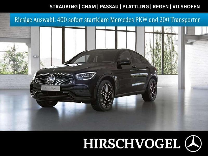 Metalliclack obsidianschwarz Gebraucht 2021 Mercedes GLC300e AMG line Coupé | 48.180 € (Etwas zu teuer) - Bild 1/4