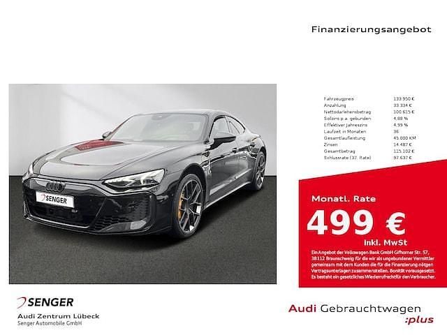 Mythosschwarz metallic Gebraucht 2024 Audi e-tron GT quattro Performance Limousine | 133.950 € - Bild 1/4