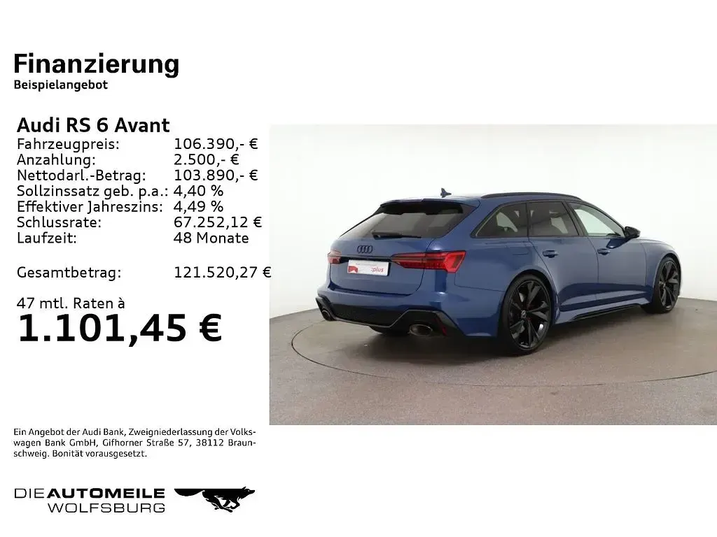 Gebraucht Audi RS6 Ambiente 600 PS (441 kW) 2025 Blau Kombi