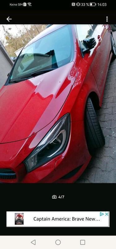 Rot Gebraucht 2015 Mercedes CLA220 Limousine | 14.500 € (Superpreis) - Bild 1/4