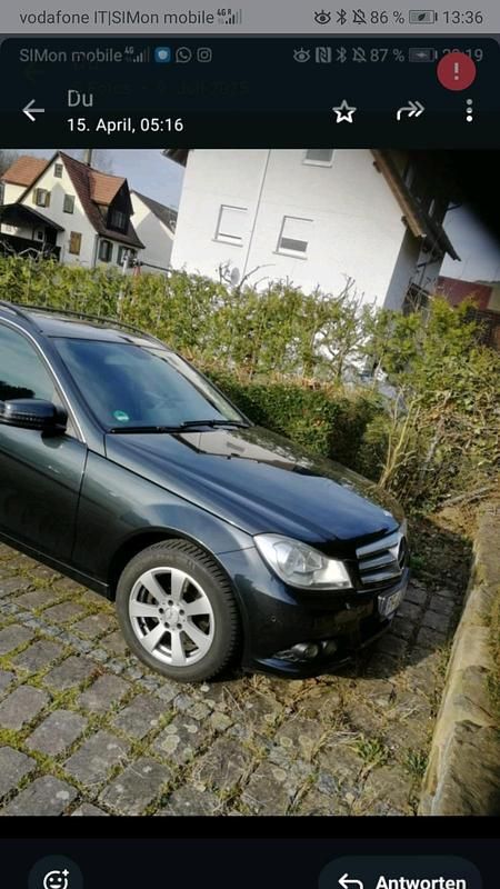 Schwarz Gebraucht 2012 Mercedes C180 Kombi | 9.900 € (Etwas zu teuer) - Bild 1/4