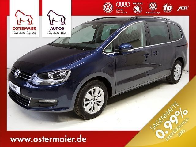 Blau metallic Gebraucht 2016 VW Sharan Comfortline Van / Kleinbus | 28.780 € (Teuer) - Bild 1/4