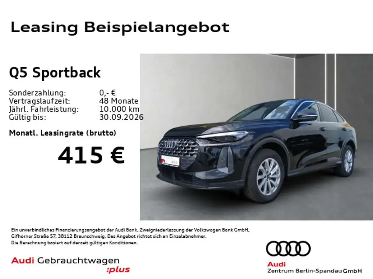 Gebraucht Audi Q5 204 PS (150 kW) 2025 Mythosschwarz metallic SUV