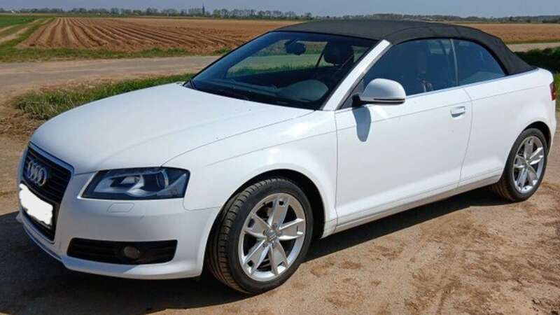Weiß Gebraucht 2009 Audi A3 Cabriolet Ambition Cabrio | 7.990 € (Guter Preis) - Bild 1/4