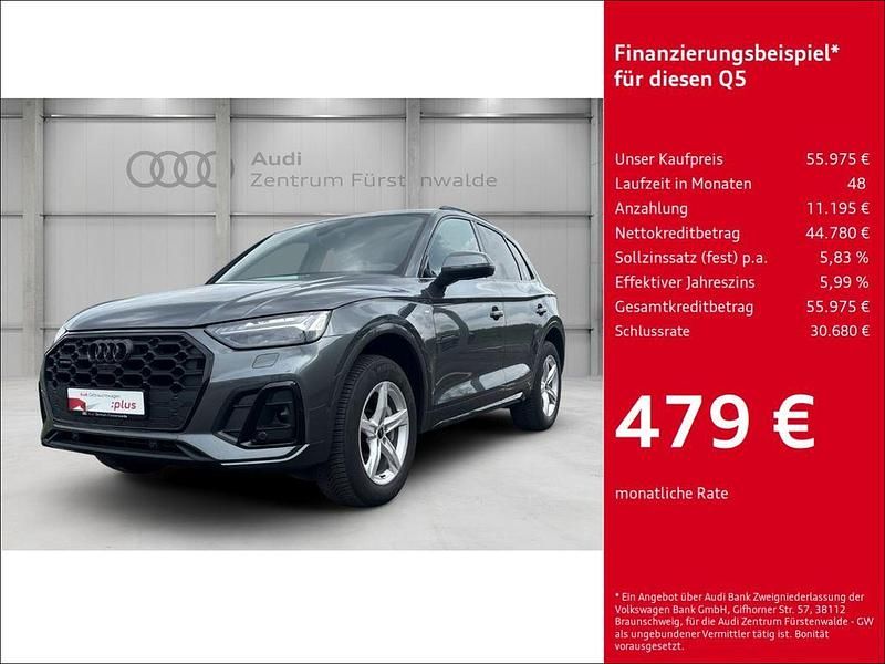Grau Gebraucht 2023 Audi Q5 S-Line SUV | 55.975 € (Teuer) - Bild 1/4