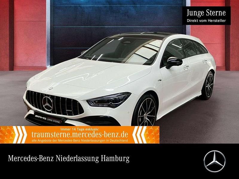 Weiß Gebraucht 2025 Mercedes CLA35 AMG Advanced Plus Limousine | 54.990 € - Bild 1/3