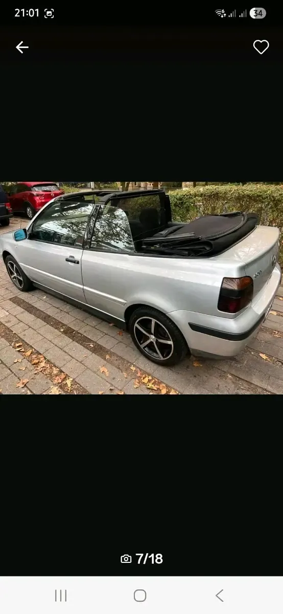 Gebraucht VW Golf Cabriolet 116 PS (85 kW) 2001 Silber Cabrio