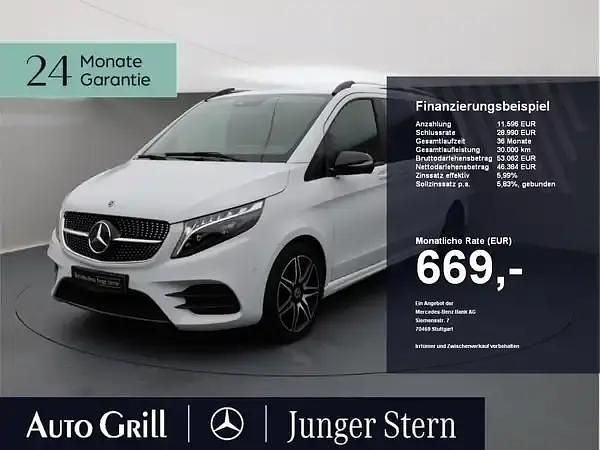 Gebraucht Mercedes V250 190 PS (139 kW) 2024 Bergkristallweiss metallic Van / Kleinbus