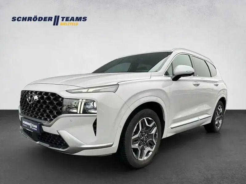 Glacier white Gebraucht 2021 Hyundai Santa Fe Signature SUV | 37.390 € (Teuer) - Bild 1/1