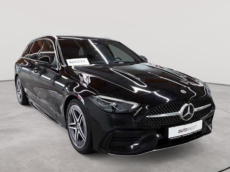 Schwarz Gebraucht 2022 Mercedes C220 AMG line Kombi | 25.890 € (Fairer Preis) - Bild 1/4