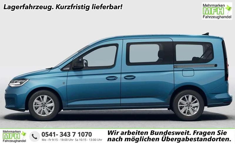 Neu VW Caddy Maxi 122 PS (89 kW) 2025 Costa azul metallic Van / Kleinbus