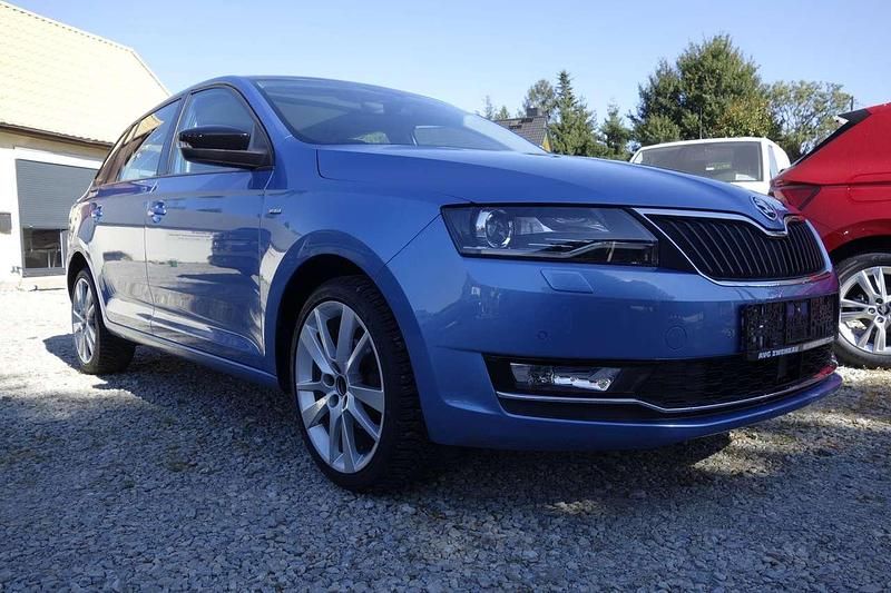 Modra denim/denim blau Gebraucht 2018 Skoda Rapid Clever Limousine | 10.890 € (Guter Preis) - Bild 1/4