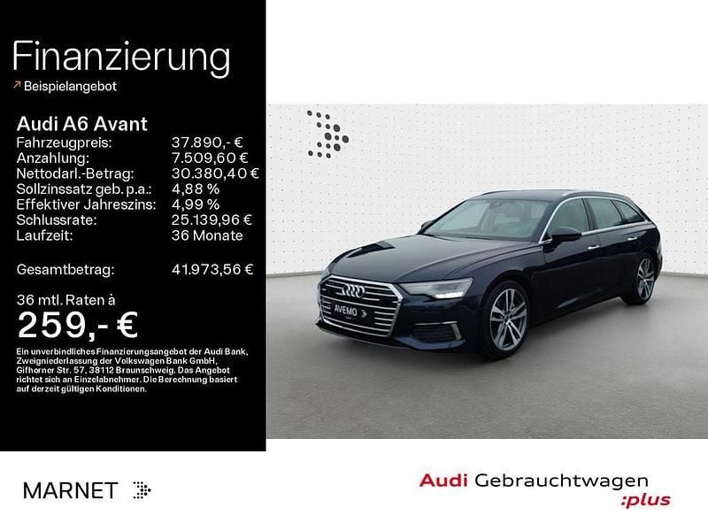 Gebraucht Audi A6 Design 245 PS (180 kW) 2022 Firmamentblau metallic Kombi