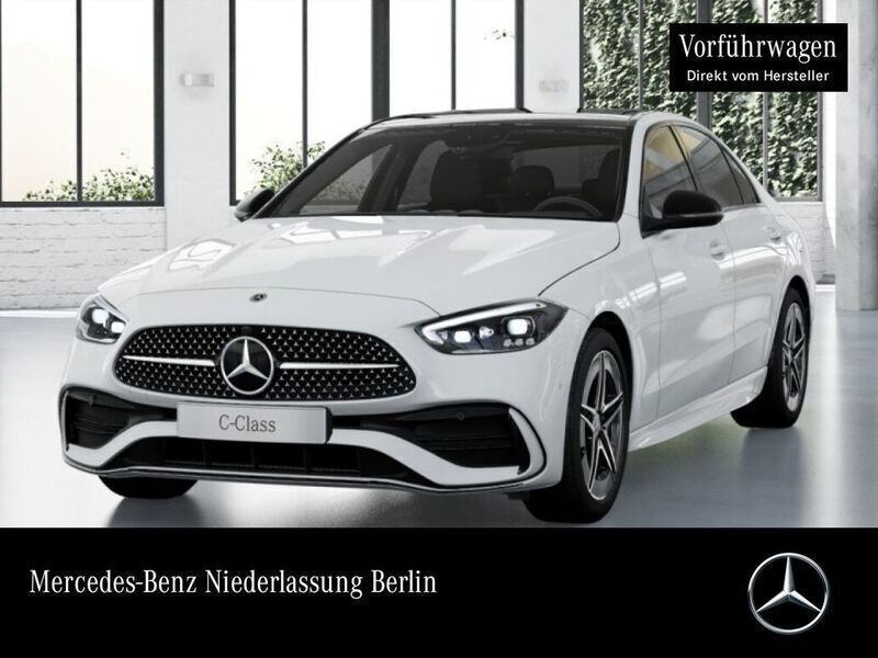 Polarweiß Gebraucht 2024 Mercedes C300e AMG Limousine | 50.300 € (Fairer Preis) - Bild 1/4