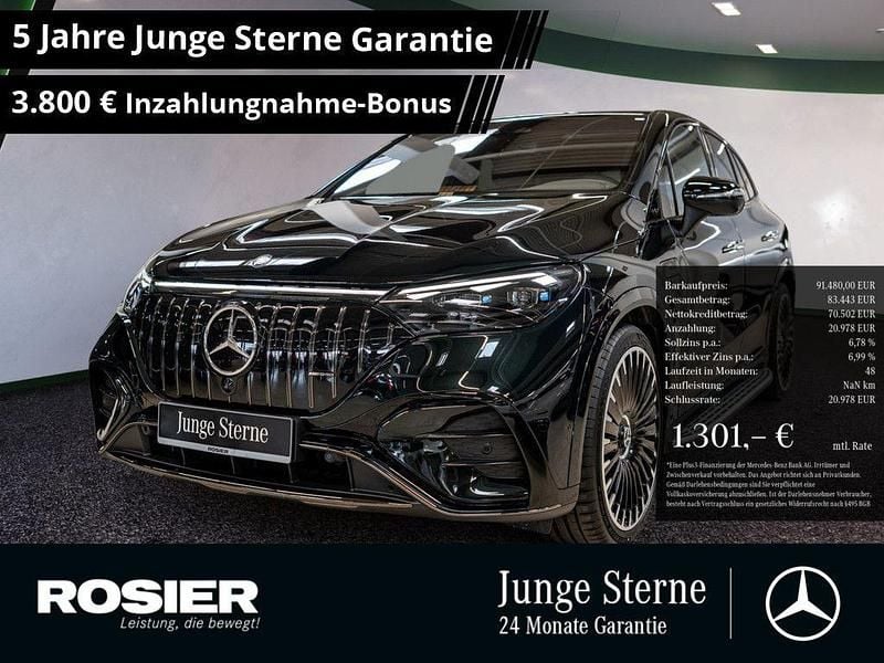 Grün / smaragdgrün (metallic) Gebraucht 2024 Mercedes EQE AMG 53 AMG SUV | 91.480 € (Fairer Preis) - Bild 1/4