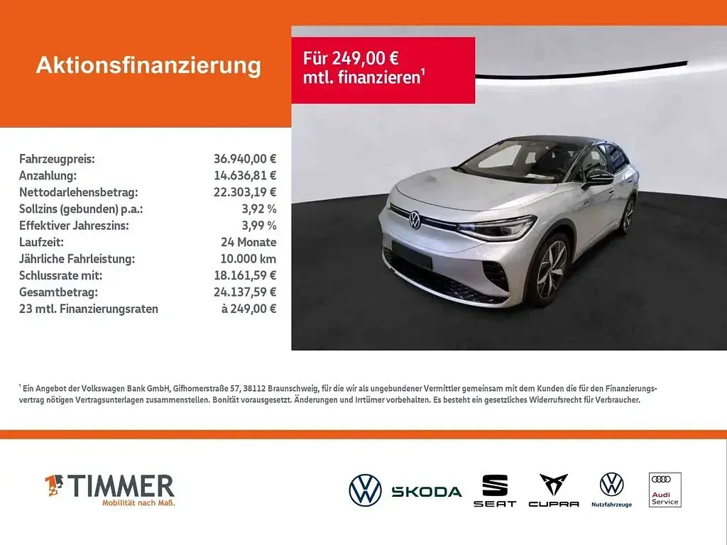 Second-hand VW ID.5 GTX 219 kW (299 CP) 2023 Argintiu SUV