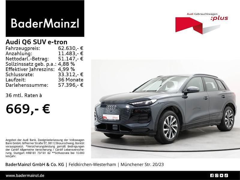 Grau Gebraucht 2024 Audi Q6 e-tron Ambiente SUV | 61.930 € (Superpreis) - Bild 1/3