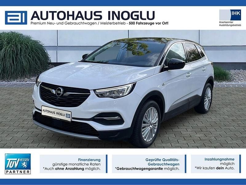 Weiß jade weiss/arktis weiss (metallic) Gebraucht 2020 Opel Grandland X Innovation SUV | 16.870 € (Superpreis) - Bild 1/4