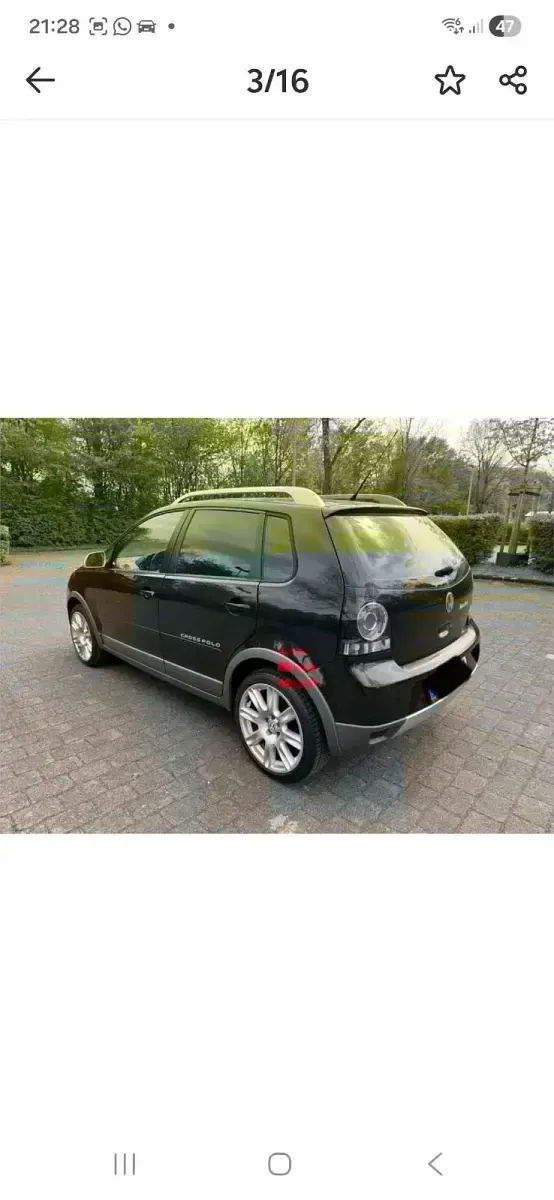 Gebraucht VW Polo Cross 90 PS (66 kW) 2008 Schwarz Kleinwagen