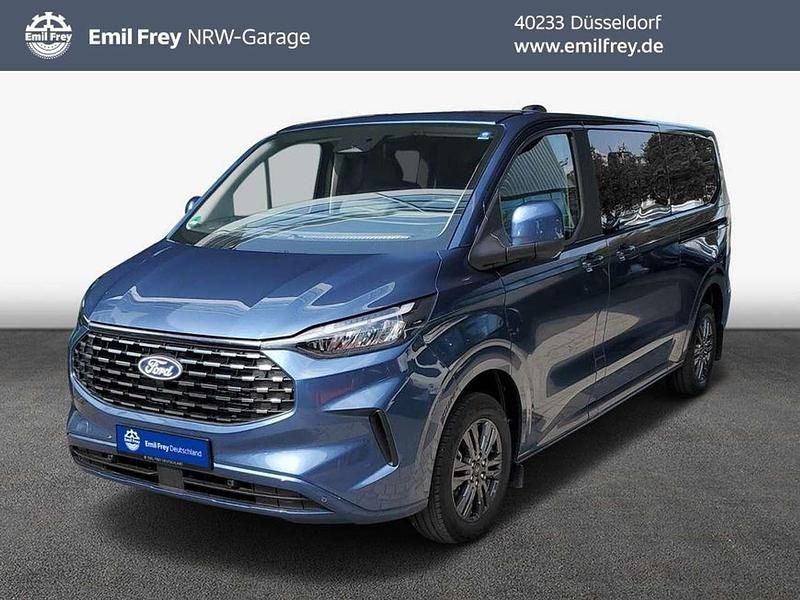 Blau Gebraucht 2024 Ford Tourneo Custom Titanium Van / Kleinbus | 47.950 € (Teuer) - Bild 1/3
