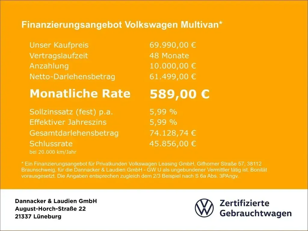 Gebraucht VW Multivan Goal 150 PS (110 kW) 2026 Silber Van / Kleinbus