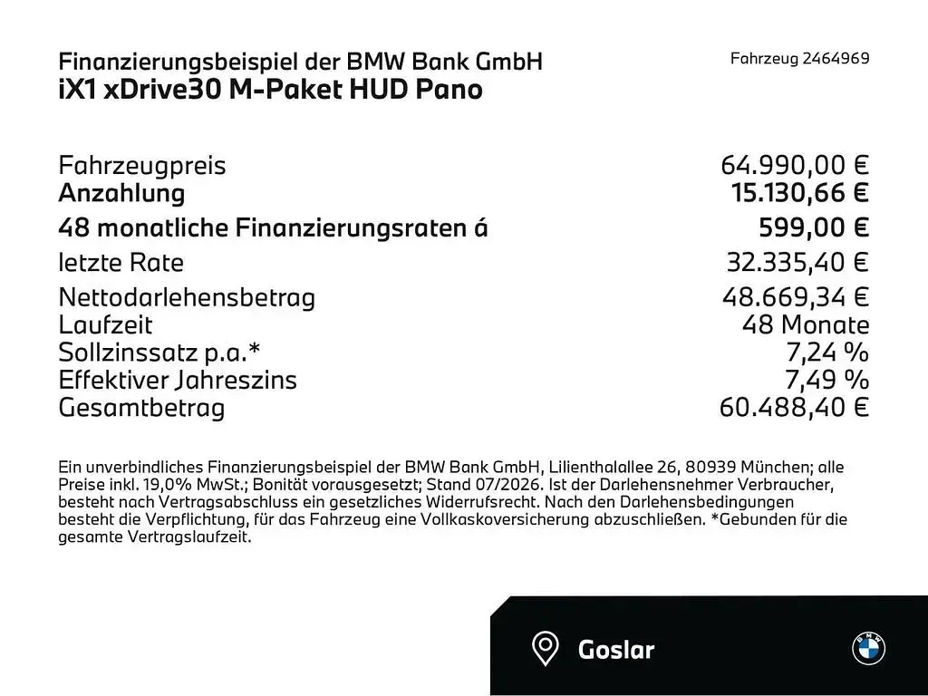 Gebraucht BMW iX1 Comfort Edition 230 kW (313 PS) 2026 Portimao blau (blau) SUV