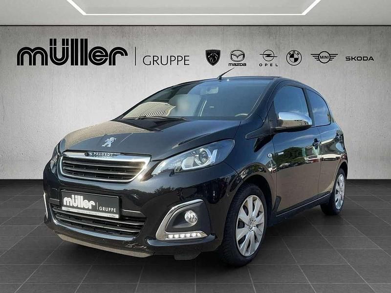 Schwarz (metallic) Gebraucht 2021 Peugeot 108 Style Kleinwagen | 11.290 € (Etwas zu teuer) - Bild 1/4