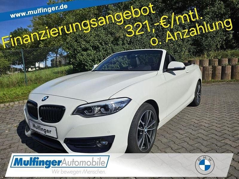 Alpinweiß Gebraucht 2021 BMW 218 Sport Line Cabrio | 27.900 € (Fairer Preis) - Bild 1/4