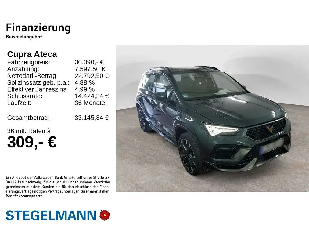 Gebraucht Cupra Ateca 190 PS (139 kW) 2024 Grün SUV