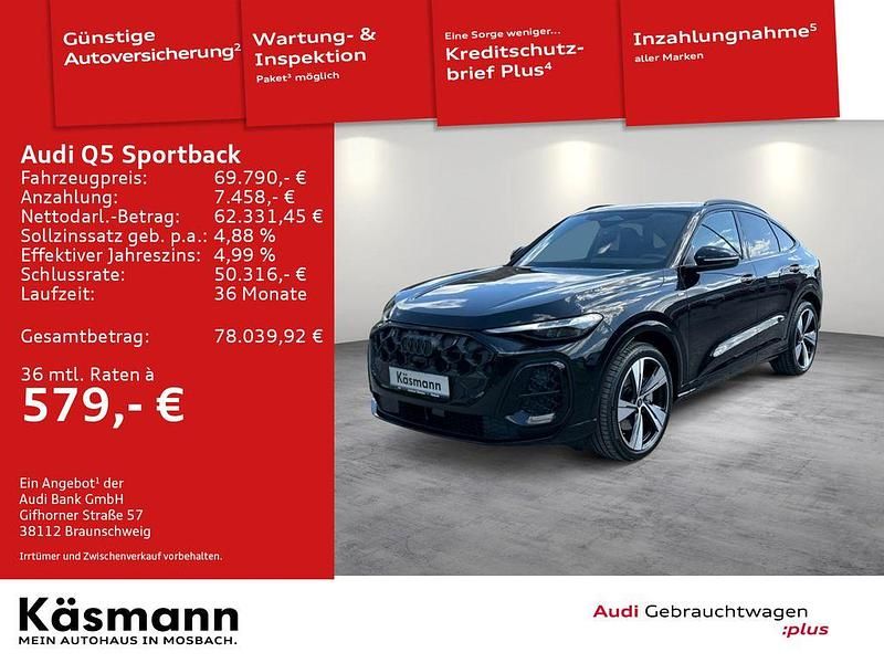 Schwarz Gebraucht 2025 Audi Q5 Sportback Edition .1 SUV | 69.790 € - Bild 1/4