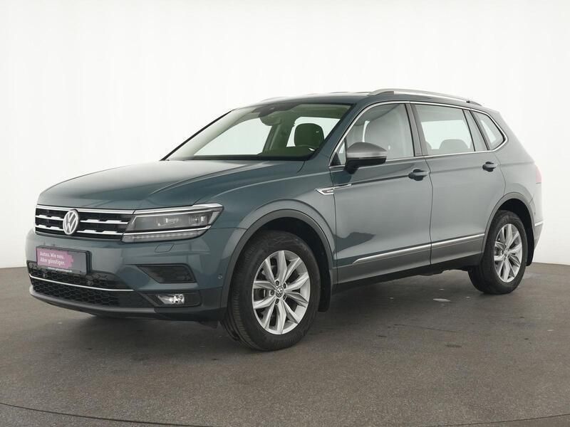 Blau Gebraucht 2021 VW Tiguan Allspace Highline SUV | 30.394 € (Guter Preis) - Bild 1/4