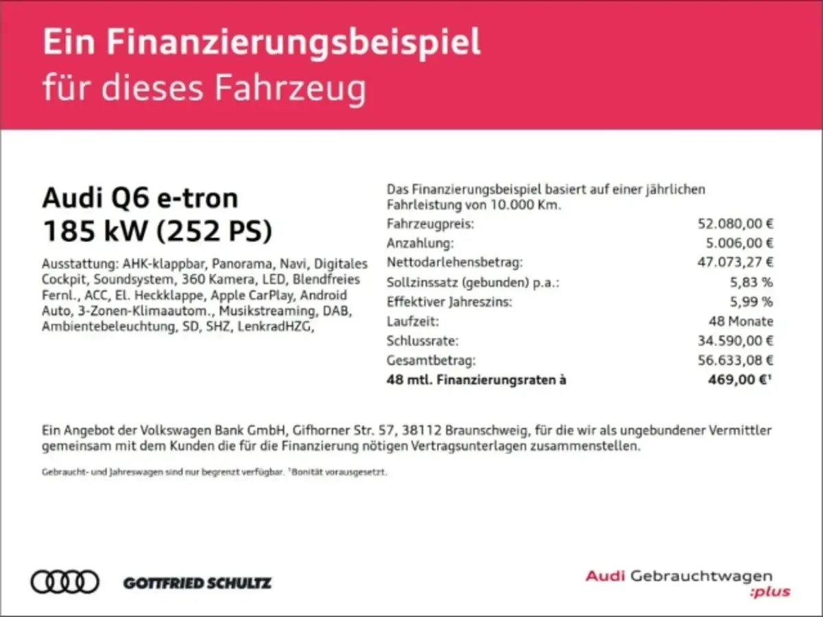 Neu Audi Q6 Sportback e-tron Comfort 185 kW (252 PS) 2025 Grau SUV