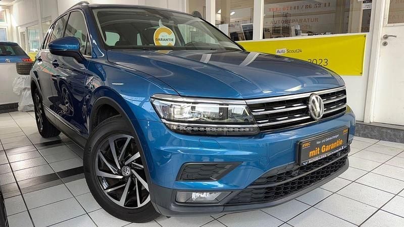 Caribbean blue metallic Gebraucht 2019 VW Tiguan Join SUV | 22.950 € (Superpreis) - Bild 1/4