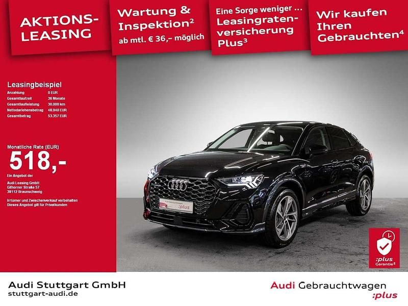 Mythosschwarz metallic Gebraucht 2025 Audi Q3 Sportback S-Line SUV | 48.940 € (Fairer Preis) - Bild 1/2