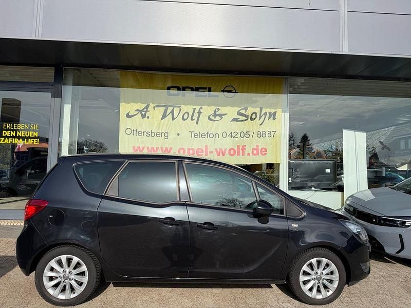 Gebraucht Opel Meriva drive 120 PS (88 kW) 2016 Schwarz Van / Kleinbus