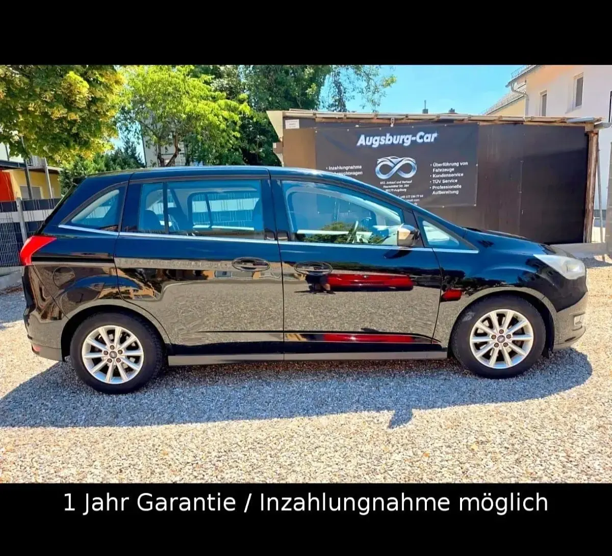 Gebraucht Ford C-MAX Titanium 125 PS (91 kW) 2016 Schwarz Van / Kleinbus