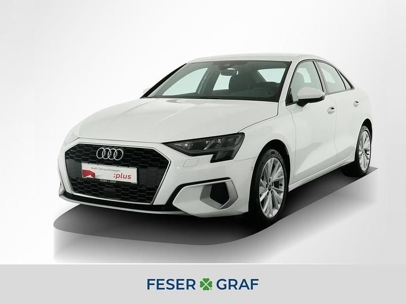 Ibisweiß Gebraucht 2022 Audi A3 Advanced Limousine | 27.440 € (Fairer Preis) - Bild 1/4