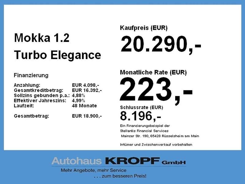 Gebraucht Opel Mokka Elegance 136 PS (100 kW) 2023 Lackierung schwarz perla nera/ SUV