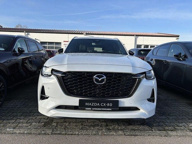 Rhodium white Gebraucht 2024 Mazda CX-80 Homura-Line SUV | 49.990 € (Superpreis) - Bild 1/4