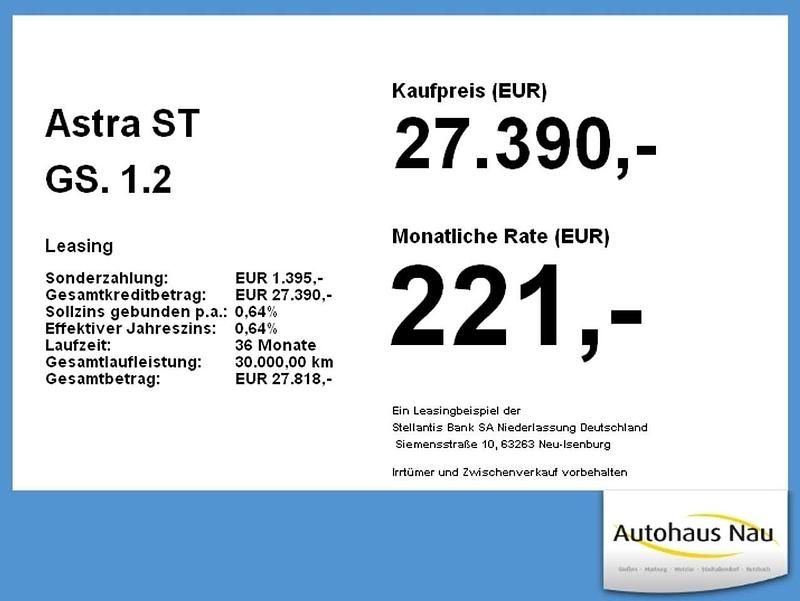 Neu Opel Astra 131 PS (96 kW) 2026 Jade weiß Kombi