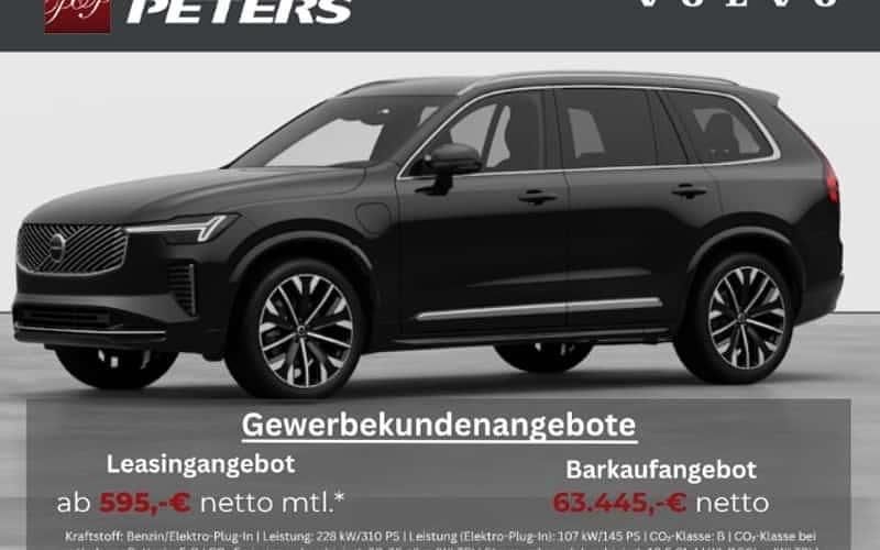 Schwarz Neu 2025 Volvo XC90 Plus SUV | 74.500 € (Superpreis) - Bild 1/4