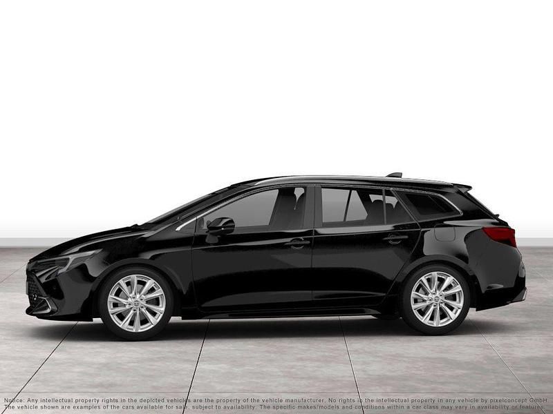 Gebraucht Toyota Corolla Edition 196 PS (144 kW) 2023 Black mica / ink (metallic) Kombi