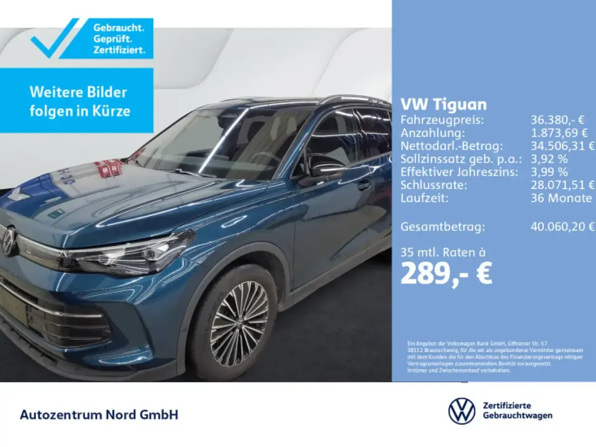 Używany VW Tiguan Goal 150 KM (110 kW) 2025 SUV