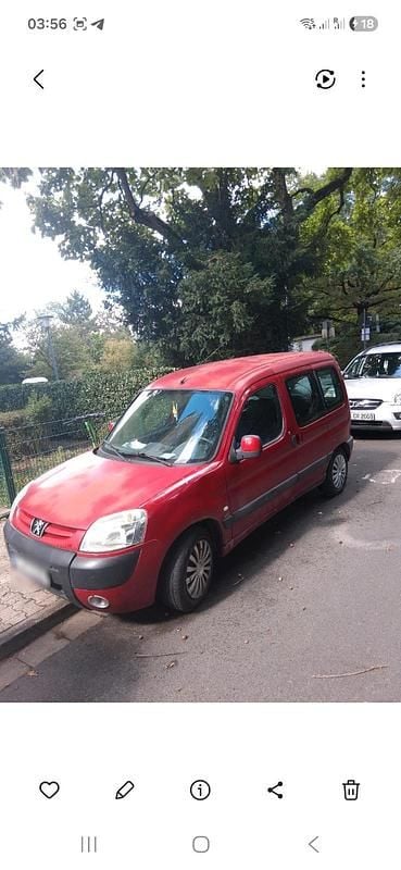 Gebraucht Peugeot Partner 90 PS (66 kW) 2005 Rot Van / Kleinbus