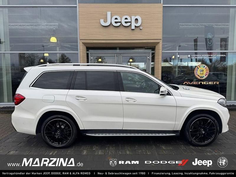 Weiß Gebraucht 2018 Mercedes GLS350 AMG line SUV | 56.890 € (Teuer) - Bild 1/4