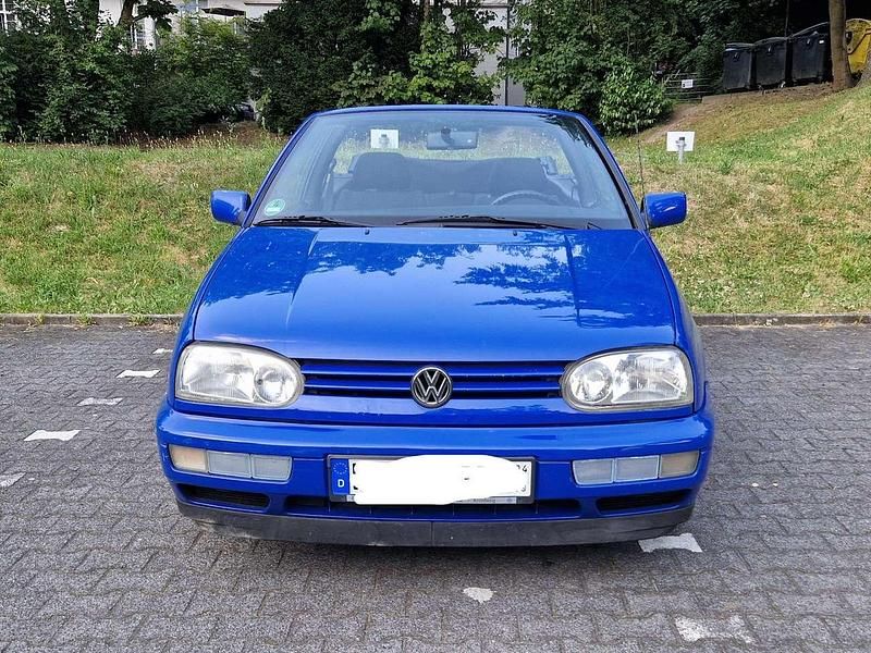 Blau Gebraucht 1997 VW Golf Cabriolet Cabrio | 2.200 € (Superpreis) - Bild 1/4