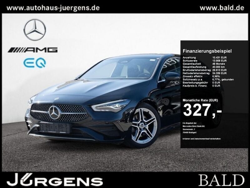 Schwarz unilack nachtschwarz Gebraucht 2023 Mercedes CLA220 AMG Limousine | 36.250 € (Guter Preis) - Bild 1/4