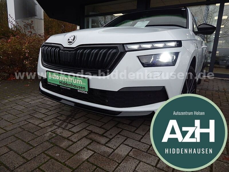 Moonweiß perleffekt met. Gebraucht 2023 Skoda Kamiq Monte Carlo SUV | 24.990 € (Etwas zu teuer) - Bild 1/4