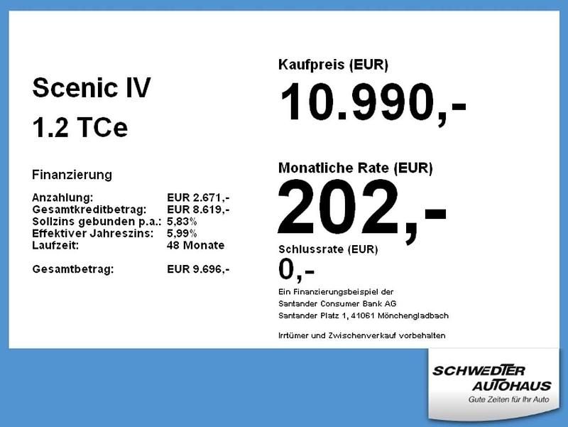 Gebraucht Renault Scénic IV Bose Edition 132 PS (97 kW) 2017 Gelb epa + schwarz gne Van / Kleinbus